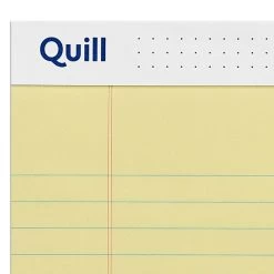 Quill Brand® Standard Series Legal Pad, 8-1/2" X 14", Wide Ruled, Canary Yellow, 50 Sheets/Pad, 12 Pads/Pack (740022L) 10 Quill Brand® Standard Series Legal Pad, 8-1/2" X 14", Wide Ruled, Canary Yellow, 50 Sheets/Pad, 12 Pads/Pack (740022L) -Quill Brand® 047BD60F EF1B 49FA 9D2896D76790B156 s7