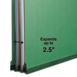 Quill Brand® End-Tab Partition Folders, 2 Partitions, 6 Fasteners, Emerald Green, Legal, 15/Box (749034) -Quill Brand® 099CEA9E 08F8 465B 96C6915E2A6F30BB s7