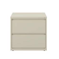 Quill Brand® Commercial 2 File Drawers Lateral File Cabinet, Locking, Putty/Beige, Letter/Legal, 30"W (20067D)