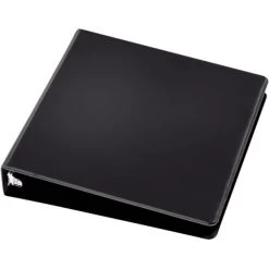 Quill Brand® Standard 1-1/2" 3 Ring Non View Binder, Black (739401) -Quill Brand® 103097 s7