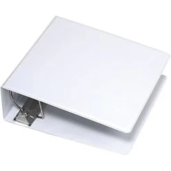 Quill Brand® Standard 4" 3 Ring Non View Binder With D-Rings, White (758554) -Quill Brand® 103184 s7