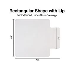 Quill Brand® Hard Floor Chair Mat, 45" X 53'', Clear (20231-CC) -Quill Brand® 10914B9B 58D0 43E2 9AA1C3E45A442D9B s7