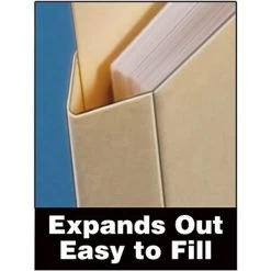 Quill Brand® File Pocket, 3/4" Expansion, Letter Size, Manila, 25/Pack (7153L25-QCC) -Quill Brand® 134028 s7
