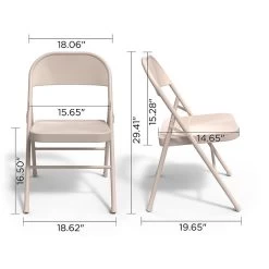 Quill Brand® Metal Folding Chairs, Taupe, 4/Pack (51503) 10 Quill Brand® Metal Folding Chairs, Taupe, 4/Pack (51503) -Quill Brand® 23613D08 1206 431C A68620228DC2B6D2 s7