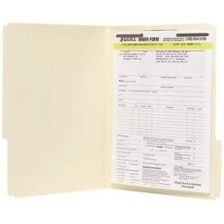 Quill Brand® Straight-Cut 1-Fastener Legal Size Folders, Manila, 50/Box (732008)