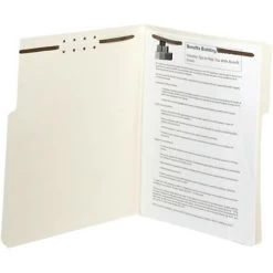 Quill Brand® Right-Cut 2-Fastener Letter Size Folders, Manila, 50/Box (732006) -Quill Brand® 24407 s7