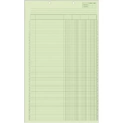 Quill® Economy Columnar Pads For Prong Fasteners; 4 Columns