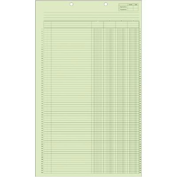Quill® Economy Columnar Pads For Prong Fasteners; 4 Columns 3 Quill® Economy Columnar Pads For Prong Fasteners; 4 Columns