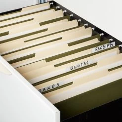 Quill Brand® 100% Recycled 3-Tab Hanging File Folders, Legal Size, Green, 25/Box (7Q5213) -Quill Brand® 2678C9E6 7A82 4E8D 9AAB0EF21D378EED s7