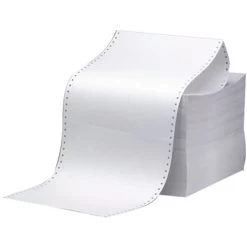 Quill Brand® 12" X 8.5" Continuous Form Paper, 18lbs., 2800 Sheets/Carton (QU710641)