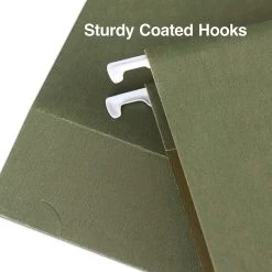 Quill Brand® Premium Reinforced 100% Recycled Hanging File Folders, 1/3-Cut, Legal Size, Green, 25/Box (76313P) -Quill Brand® 333455F1 F7B3 44AB A40C68F113804161 s7