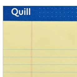 Quill Brand® Gold Signature Premium Series Legal Pad, 8-1/2" X 11", Wide Ruled, Yellow, 50 Sheets/Pad, 12 Pads/Pack (742270) -Quill Brand® 35B70647 62AD 48E4 BD1F5B0E93560E02 s7