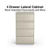 Quill Brand® Commercial 4-Drawer Lateral File Cabinet, Assembled, Letter/Legal, Putty/Beige, 30"W (28884D) -Quill Brand® 35C21220 9719 49C9 BF18348C583F9CD5 s7