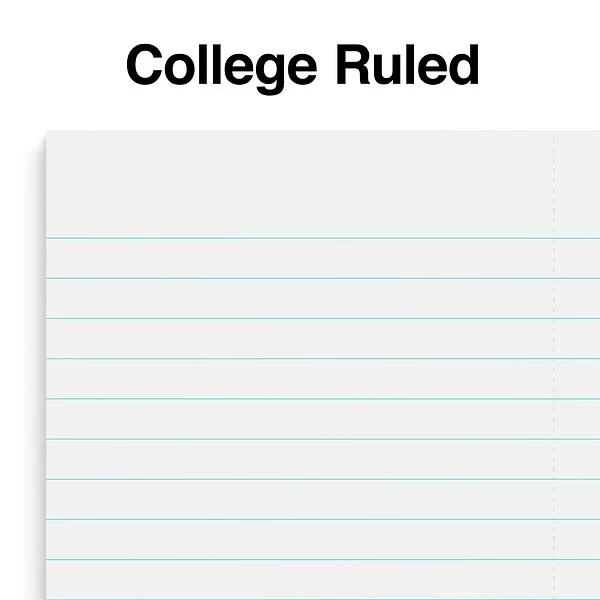 Quill Brand® Premium 1-Subject Notebook, 3.5" X 5.5", College Ruled, 200 Sheets, Blue (TR58289) 4 Quill Brand® Premium 1-Subject Notebook, 3.5" X 5.5", College Ruled, 200 Sheets, Blue (TR58289) - Image 2