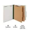 Quill Brand® Recycled Pressboard Classification Folders, 2-Partitions, 6-Fasteners, Letter, Gray, 15/Box (761902) -Quill Brand® 516188CF B72E 48FE A9087533DBDBD204 s7