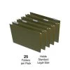 Quill Brand® Reinforced 5-Tab Box Bottom Hanging File Folders, 3" Expansion, Legal Size, Dark Green, 25/Box (730056) -Quill Brand® 55FC0070 3EC5 4DE8 B447B1677DDC0007 s7