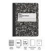 Quill Brand® Composition Notebook, 7.5" X 9.75", Wide Ruled, 100 Sheets, Black/White (TR55076) -Quill Brand® 5B9AF454 9EF0 4D27 B151874032ABF68F s7