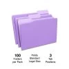 Quill Brand® File Folders, Assorted Tabs, 1/3-Cut, Legal, Violet, 100/Box (741013VT) -Quill Brand® 7524E784 A037 412E BEC8340C994B17D1 s7