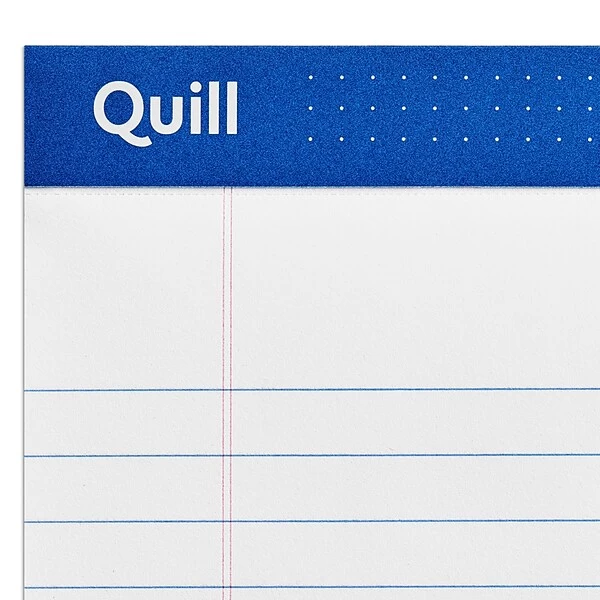 Quill Brand® Gold Signature Premium Series Legal Pad, 5" X 8", Legal Ruled, White, 50 Sheets/Pad, 12 Pads/Pack (742316) 5 Quill Brand® Gold Signature Premium Series Legal Pad, 5" X 8", Legal Ruled, White, 50 Sheets/Pad, 12 Pads/Pack (742316) - Image 3