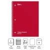 Quill Brand® 1-Subject Notebooks, 8" X 10.5", Wide Ruled, 70 Sheets, Assorted Colors, 6/Pack (TR11667)