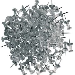 Quill Brand® Push Pins, Clear, 100/Pack (11172-QC)