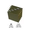 Quill Brand® Reinforced 5-Tab Box Bottom Hanging File Folders, 1" Expansion, Letter Size, Dark Green, 25/Box (730050) -Quill Brand® 83DE9855 59B7 4DBC 9AE3985FF5CE9D6A s7