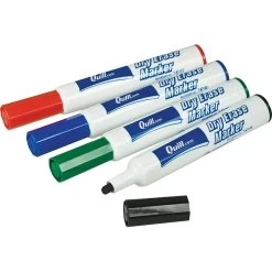 Quill Brand® Dry Erase Markers, Chisel Tip, Assorted, 4/Pack (787136)