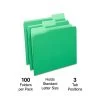 Quill Brand® File Folders, Assorted Tabs, 1/3-Cut, Letter Size, Green, 100/Box (740913BGR) -Quill Brand® 8489C4B8 D539 412B 8122E62EFD0D3522 s7