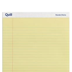 Quill Brand® Standard Series Legal Pad, 8-1/2" X 11", Wide Ruled, Canary Yellow, 50 Sheets/Pad, 12 Pads/Pack (740022) 11 Quill Brand® Standard Series Legal Pad, 8-1/2" X 11", Wide Ruled, Canary Yellow, 50 Sheets/Pad, 12 Pads/Pack (740022) -Quill Brand® 8F5F5B10 B5C7 42CE 8C7F0E2CE41F370B s7