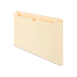 Quill Brand® Reinforced File Jacket, 1" Expansion, Legal Size, Manila, 50/Box (4940)