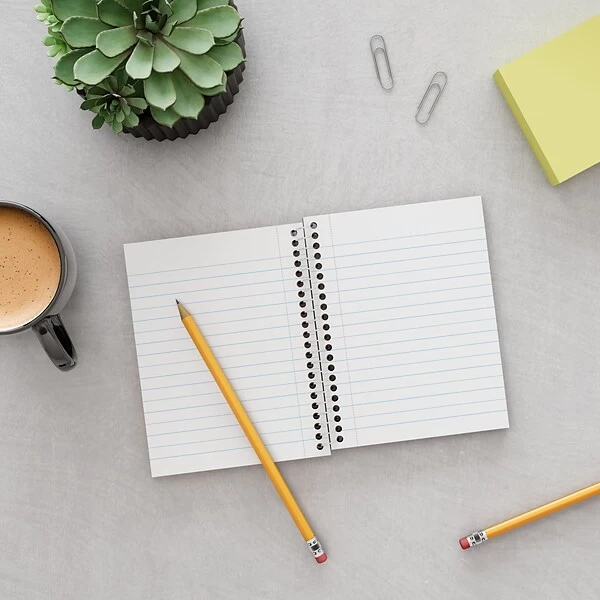 Quill Brand® Premium 1-Subject Notebook, 3.5" X 5.5", College Ruled, 200 Sheets, Blue (TR58289) 5 Quill Brand® Premium 1-Subject Notebook, 3.5" X 5.5", College Ruled, 200 Sheets, Blue (TR58289) - Image 3