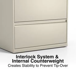 Quill Brand® Commercial 4-Drawer Lateral File Cabinet, Assembled, Letter/Legal, Putty/Beige, 30"W (28884D) -Quill Brand® 92217D41 416C 4C34 9A9DB86C1518E829 s7