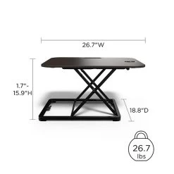 Union & Scale™ FlexFit™ 27" Adjustable Desk Riser, Black (UN45516-CC) 12 Union & Scale™ FlexFit™ 27" Adjustable Desk Riser, Black (UN45516-CC) -Quill Brand® 9474090E E0CD 443B AEEF1193175C5963 s7