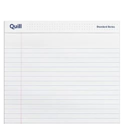 Quill Brand® Standard Series Legal Pad, 8-1/2" X 14", Wide Ruled, White, 50 Sheets/Pad, 12 Pads/Pack (742330) -Quill Brand® 982A80CE 05CC 4D5F BB82AAE06EC6ACDC s7