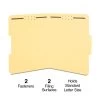 Quill Brand® 1/3-Cut Assorted 2-Fastener Folders, Letter, Yellow, 50/Box (7354YW) -Quill Brand® 9E66B222 BBF2 470D BA37F5E555225E45 s7