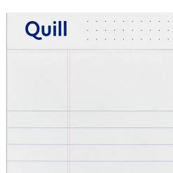 Quill Brand® Standard Series Legal Pad, 8-1/2" X 11", Wide Ruled, White, 50 Sheets/Pad, 12 Pads/Pack (742328) -Quill Brand® 9FB96A84 5C47 4298 96BF4628671B30C5 s7