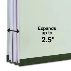Quill Brand® Recycled Pressboard Classification Folders, 2-Partitions, 6-Fasteners, Legal, Green, 15/Box (761901) 8 Quill Brand® Recycled Pressboard Classification Folders, 2-Partitions, 6-Fasteners, Legal, Green, 15/Box (761901) -Quill Brand® AB313244 02E9 4FEF 9C6DB3643D2489AE s7