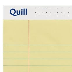 Quill Brand® Standard Series Legal Pad, 8-1/2" X 11", Wide Ruled, Canary Yellow, 50 Sheets/Pad, 12 Pads/Pack (740022) 10 Quill Brand® Standard Series Legal Pad, 8-1/2" X 11", Wide Ruled, Canary Yellow, 50 Sheets/Pad, 12 Pads/Pack (740022) -Quill Brand® B6A8C12C 2640 4B78 81F46118B4A8BB1B s7