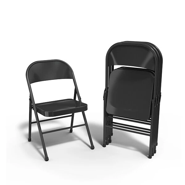 Quill Brand® Banquet/Reception Chair, Black, 4/Pack (51501) 4 Quill Brand® Banquet/Reception Chair, Black, 4/Pack (51501) - Image 2