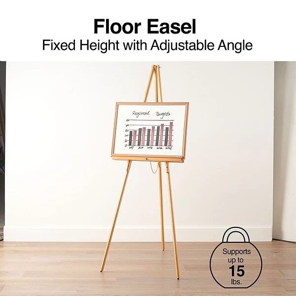 Quill Brand® Display Easel, 64", Natural Pine Hardwood (28219US/50447US) 3 Quill Brand® Display Easel, 64", Natural Pine Hardwood (28219US/50447US)