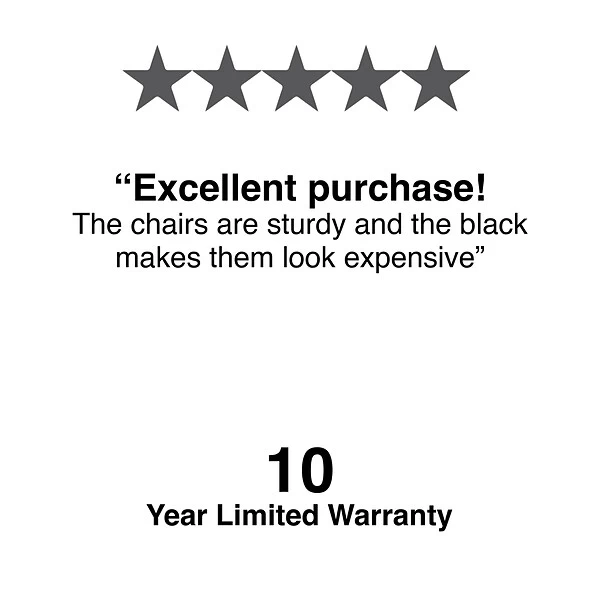 Quill Brand® Banquet/Reception Chair, Black, 4/Pack (51501) 7 Quill Brand® Banquet/Reception Chair, Black, 4/Pack (51501) - Image 5