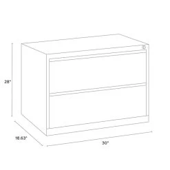 Quill Brand® Commercial 2 File Drawers Lateral File Cabinet, Locking, Putty/Beige, Letter/Legal, 30"W (20067D) -Quill Brand® C827F806 352B 417B 8A4ED027752A88B2 s7