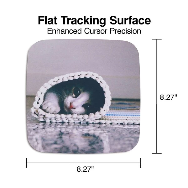 Quill Brand® Fashion Mouse Pad, Rolled Kitten 4 Quill Brand® Fashion Mouse Pad, Rolled Kitten - Image 2