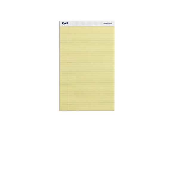 Quill Brand® Standard Series Legal Pad, 8-1/2" X 14", Wide Ruled, Canary Yellow, 50 Sheets/Pad, 12 Pads/Pack (740022L) 3 Quill Brand® Standard Series Legal Pad, 8-1/2" X 14", Wide Ruled, Canary Yellow, 50 Sheets/Pad, 12 Pads/Pack (740022L)