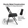 Quill Brand® Luxura Faux Leather Folding Chair, Black, 4/Pack (51504) -Quill Brand® D5D67A8B EB89 4587 BD5241E1B7344A70 s7
