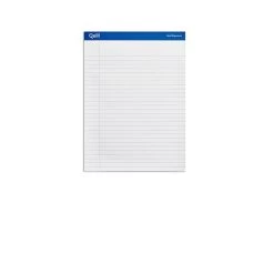 Quill Brand® Gold Signature Premium Series Legal Pad, 8-1/2" X 11", Wide Ruled, Assorted, 50 Sheets/Pad, 6 Pads/Pack (742412)