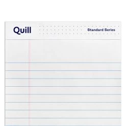Quill Brand® Standard Series Legal Pad, 5" X 8", Wide Ruled, White, 50 Sheets/Pad, 12 Pads/Pack (742326) 11 Quill Brand® Standard Series Legal Pad, 5" X 8", Wide Ruled, White, 50 Sheets/Pad, 12 Pads/Pack (742326) -Quill Brand® DFFCB965 1A35 4EFE 82F55C2B8BB1FFE5 s7