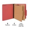 Quill Brand® 2/5-Cut Tab Pressboard Classification File Folders, 2-Partitions, 6-Fasteners, Letter, Red, 15/Box (73803) 1 Quill Brand® 2/5-Cut Tab Pressboard Classification File Folders, 2-Partitions, 6-Fasteners, Letter, Red, 15/Box (73803) -Quill Brand® E1B9D226 39CC 438E AAE004267E53557D s7