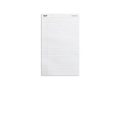 Quill Brand® Standard Series Legal Pad, 8-1/2" X 14", Wide Ruled, White, 50 Sheets/Pad, 12 Pads/Pack (742330)