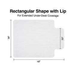 Quill Brand® BerberMat Chairmat, For Low Pile Carpets, Standard Lip, 36" X 48" -Quill Brand® ED93F2A6 051A 47D7 A39554F5C8068BF0 s7